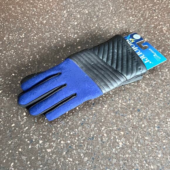 Isotoner Signature Leather Gloves SmartTouch Touch Screen Technology Womens S/M - Picture 4 of 10